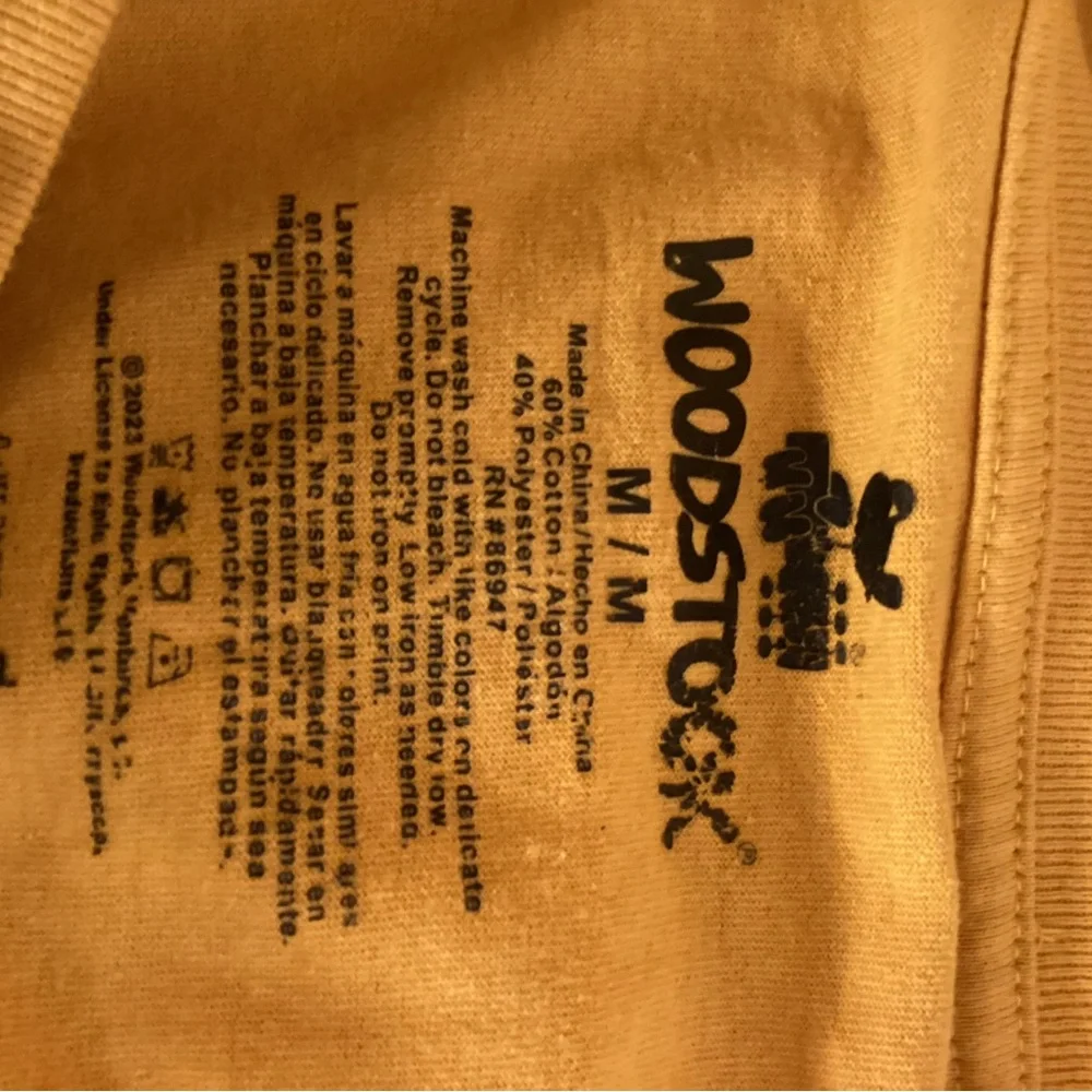 Woodstock Yellow Graphic Tee - Short Sleeve - Picture 3 of 3